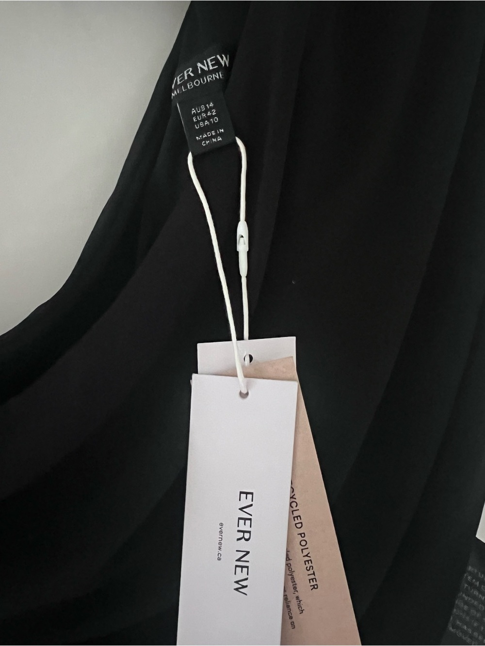 Ever New Black One-Shoulder Mesh Gown - Picture 4 of 4